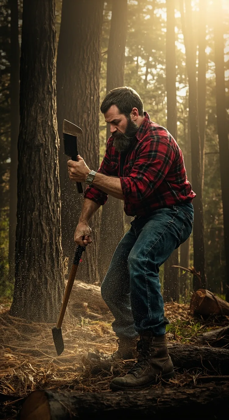 ai character: you r lumberjack background