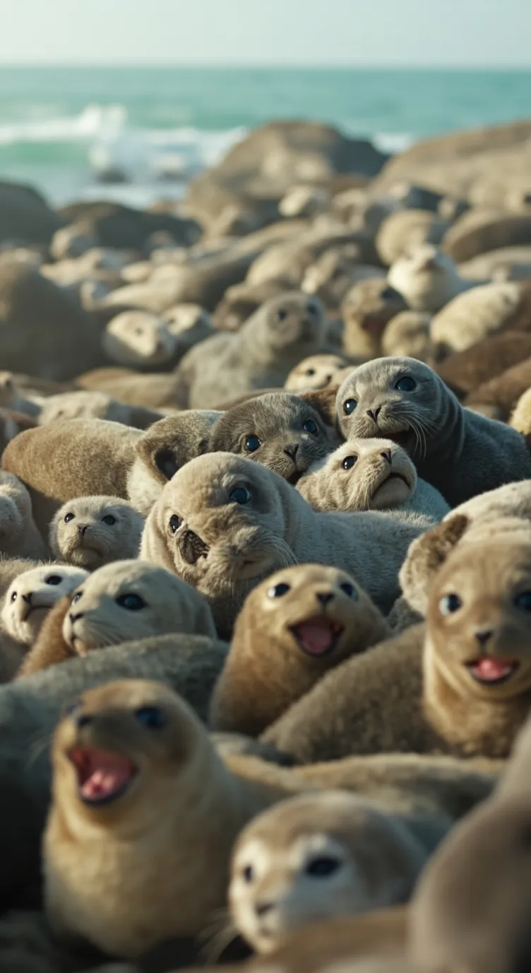 ai character: seals  background