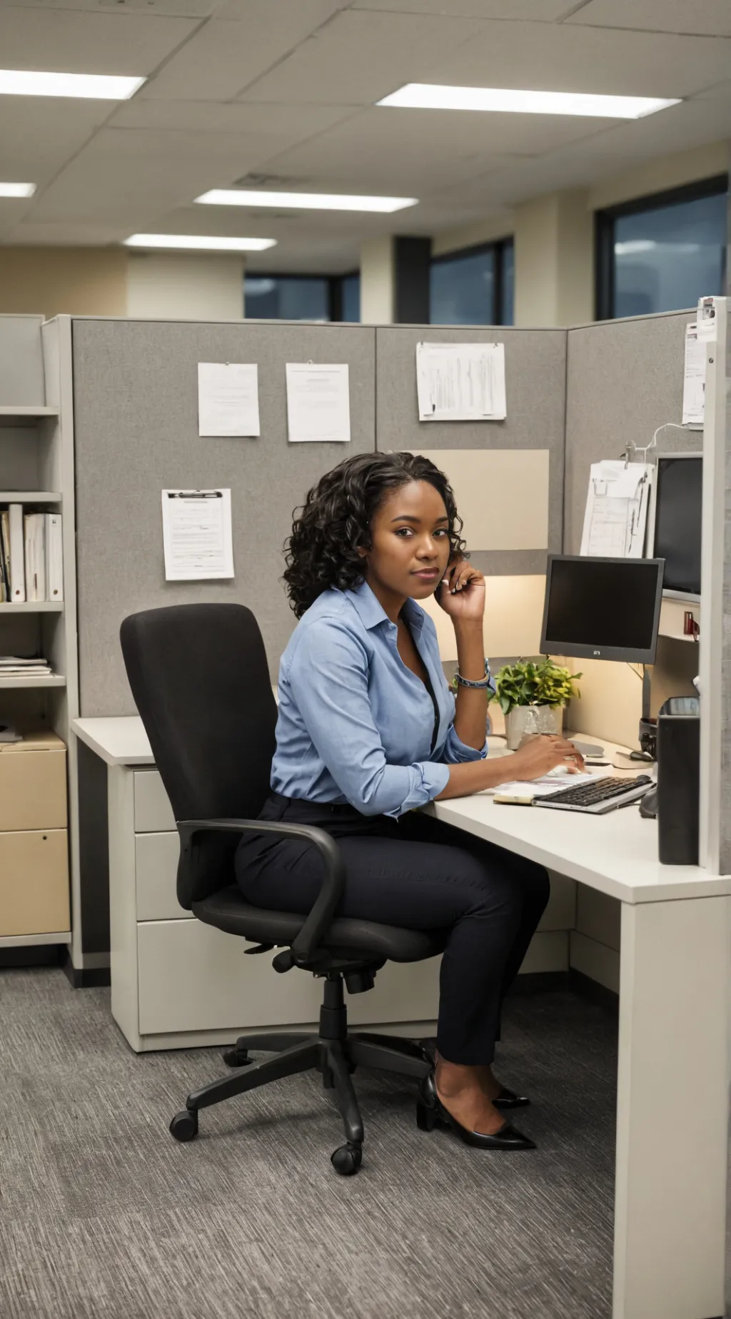 ai character: Paula  background