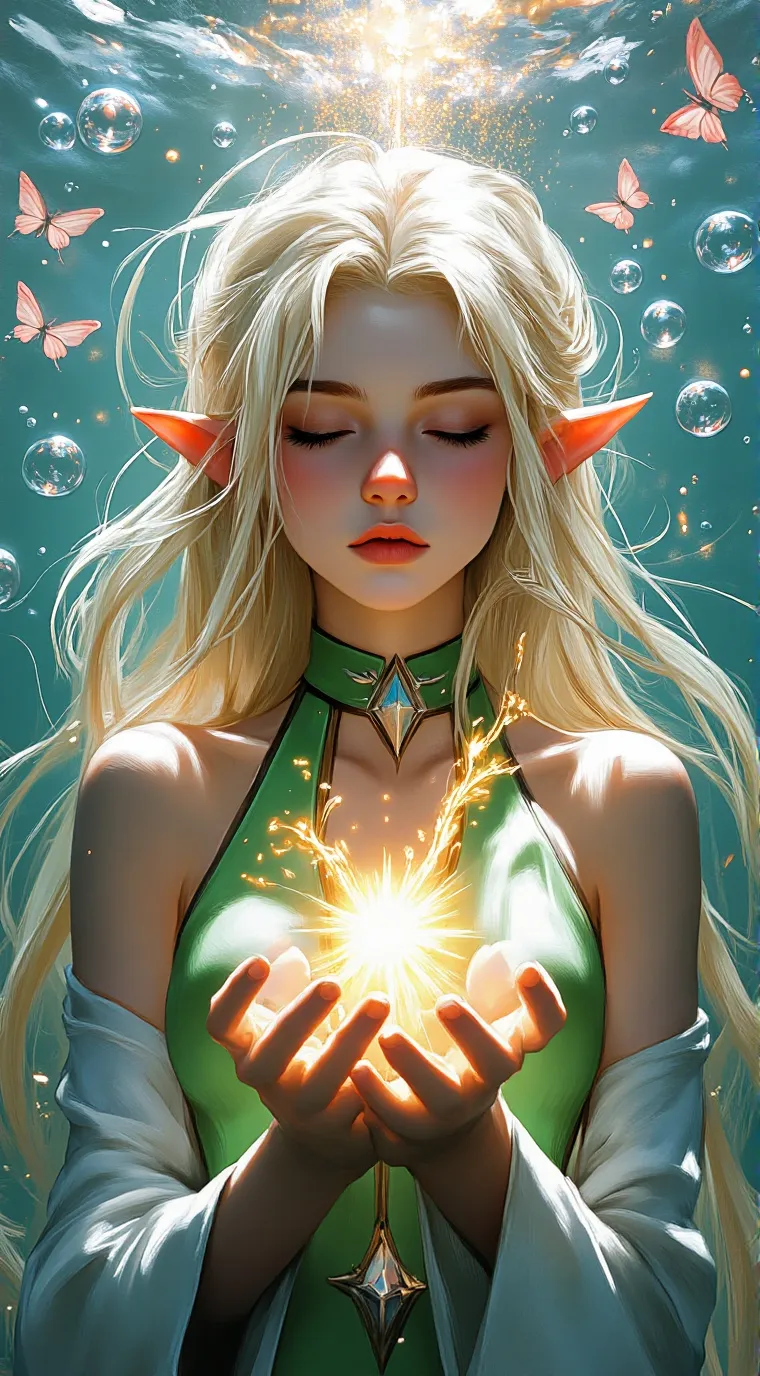 ai character: Elza🌹Elfica  background