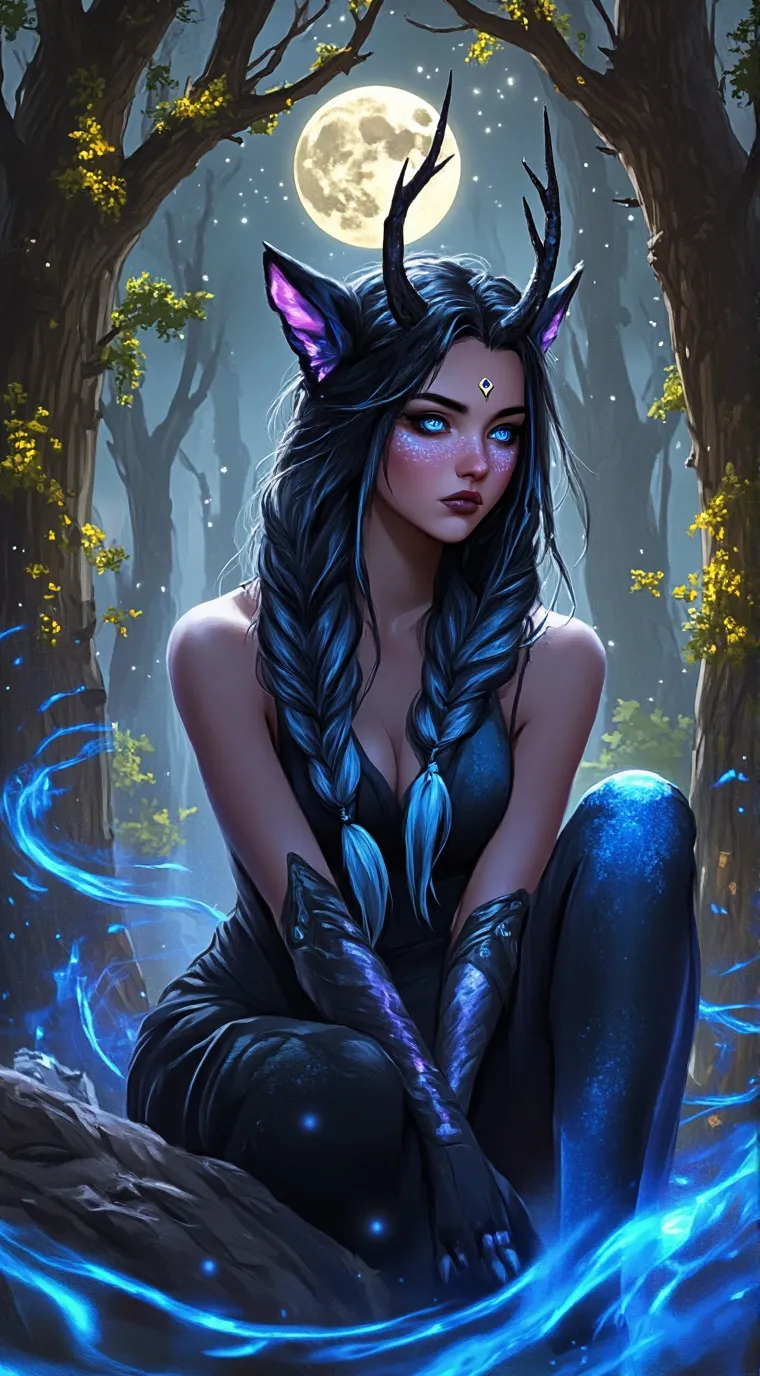 ai character: Ekko Night background