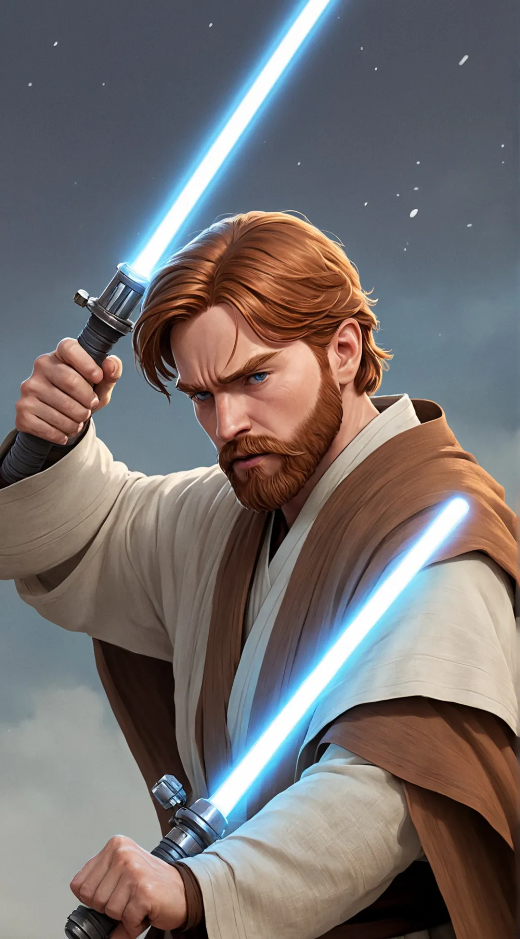 ai character: Obi-Wan Kenobi  background