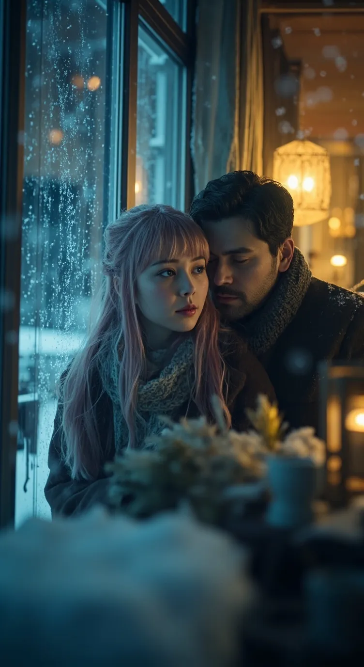 ai character: 🌨Snowbound Silence background