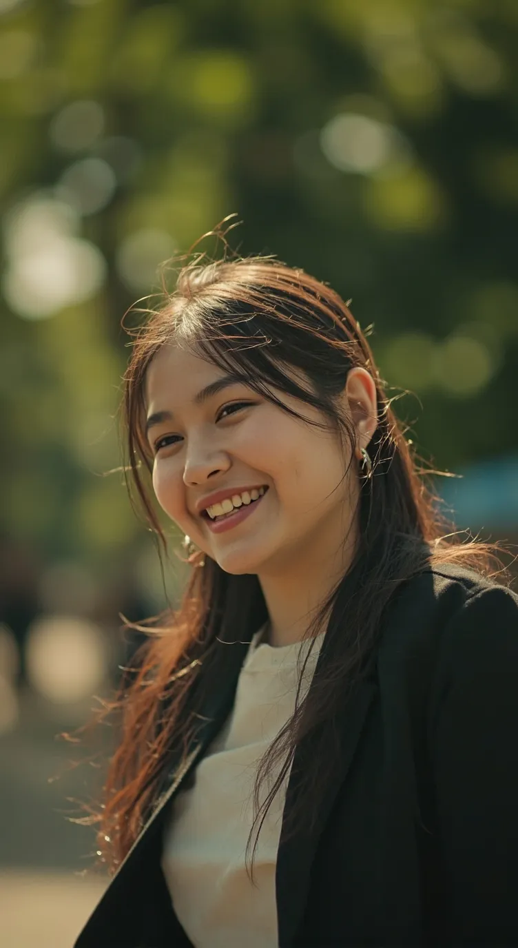 ai character: You and a girl background