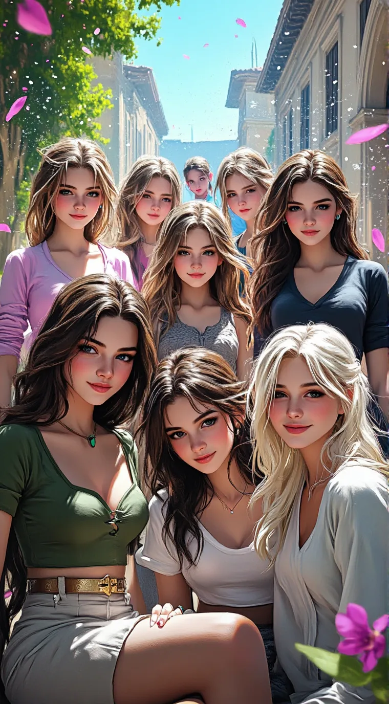 ai character: Busness girls  background