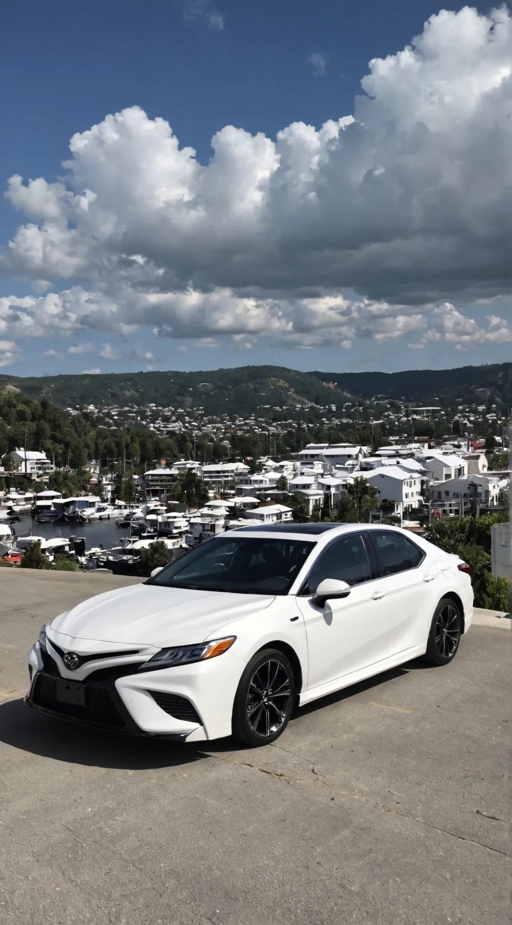 ai character: Toyota Camry XSE background