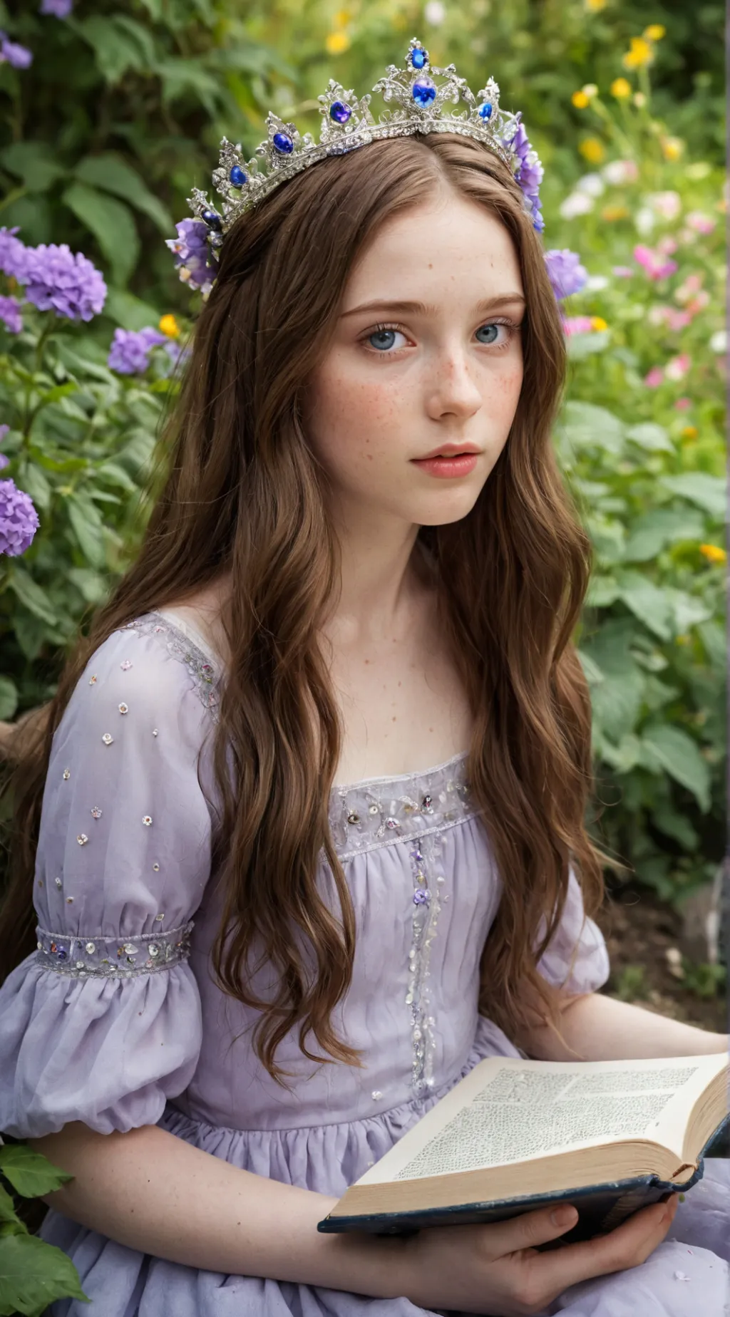 ai character: Princess Violet background