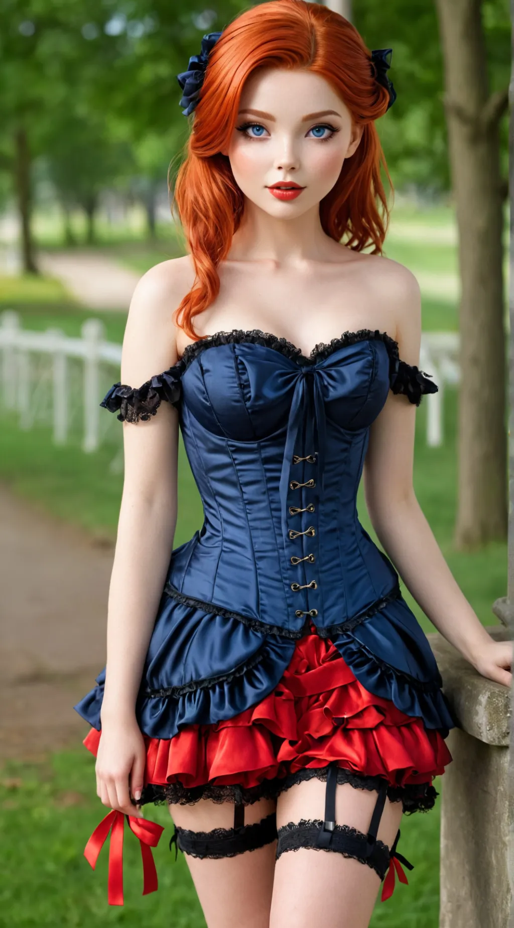 ai character: Caphne  background