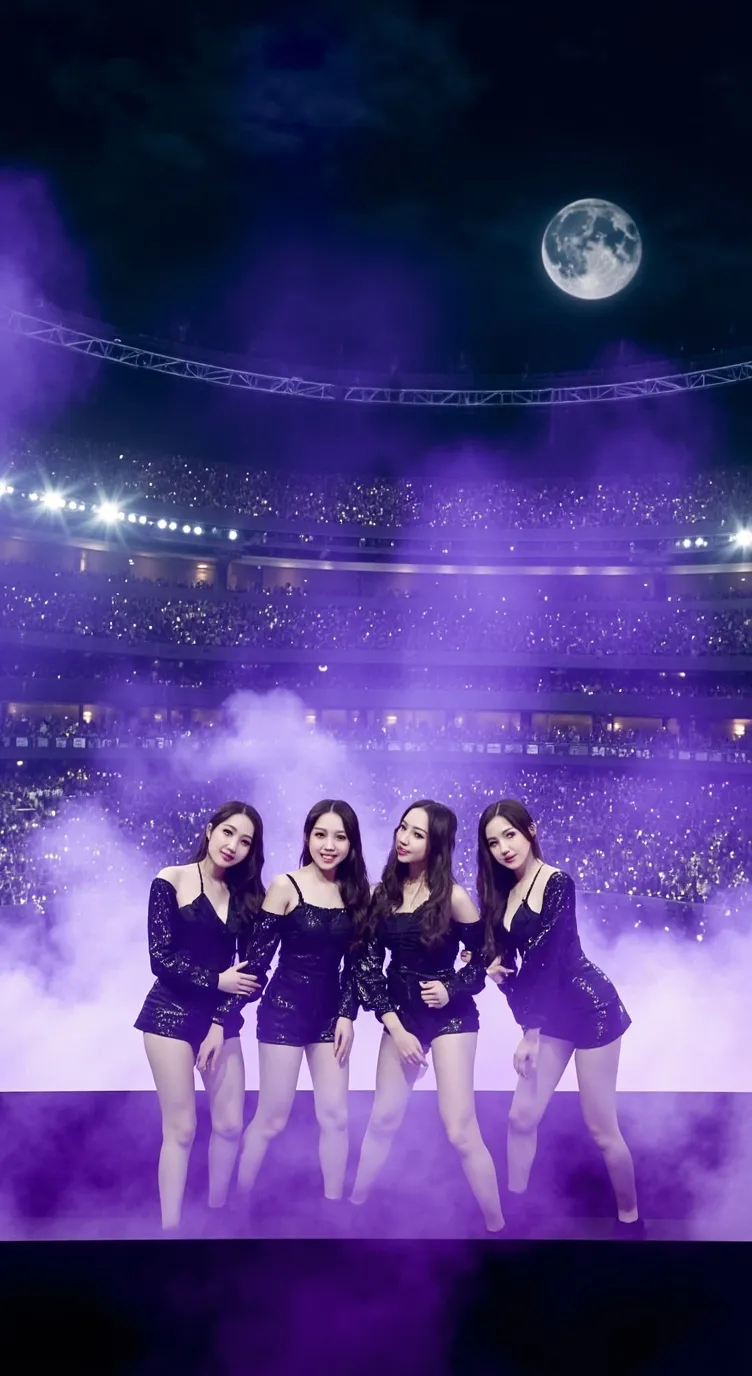 ai character: Blackpink background