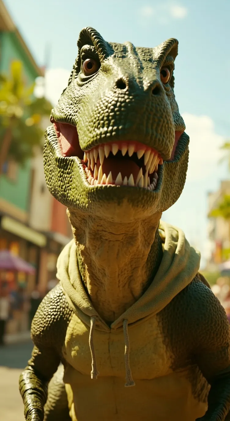 ai character: DINO  BRO PICK ME background