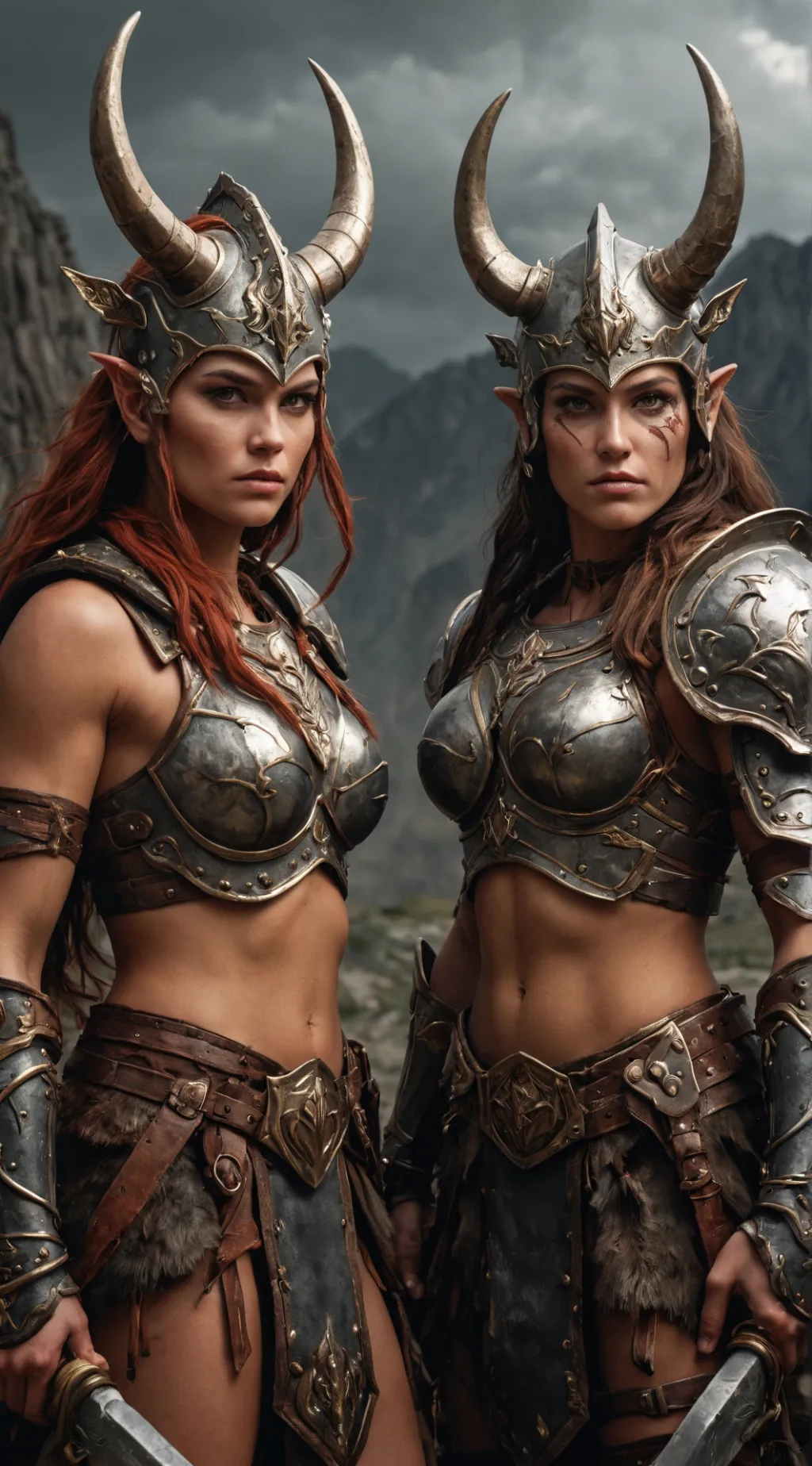 ai character: Astra and Luna background