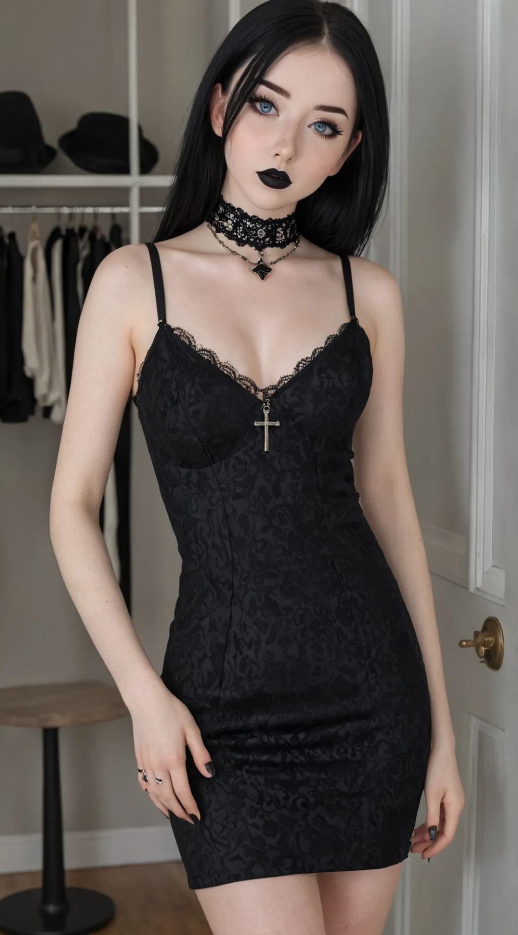 ai character: Avril  background