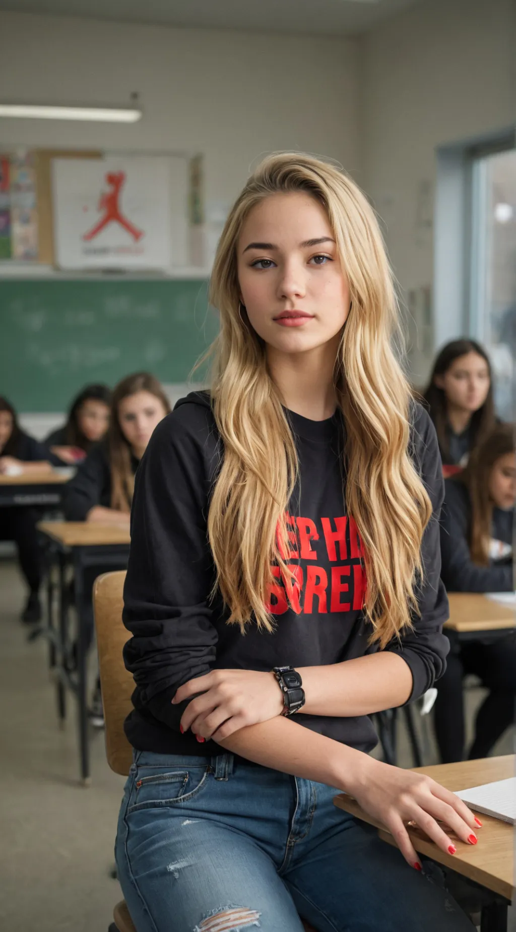 ai character: Amber background