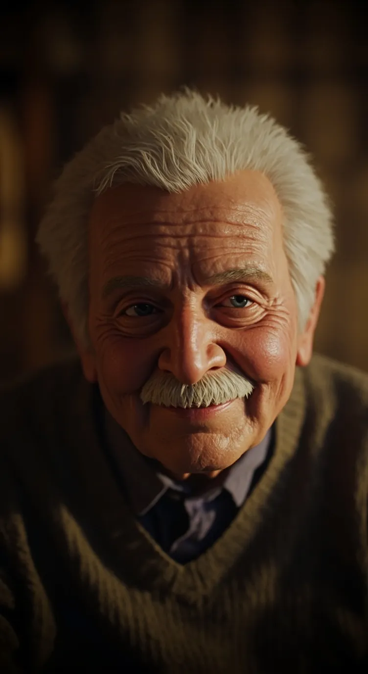 ai character: Old man background