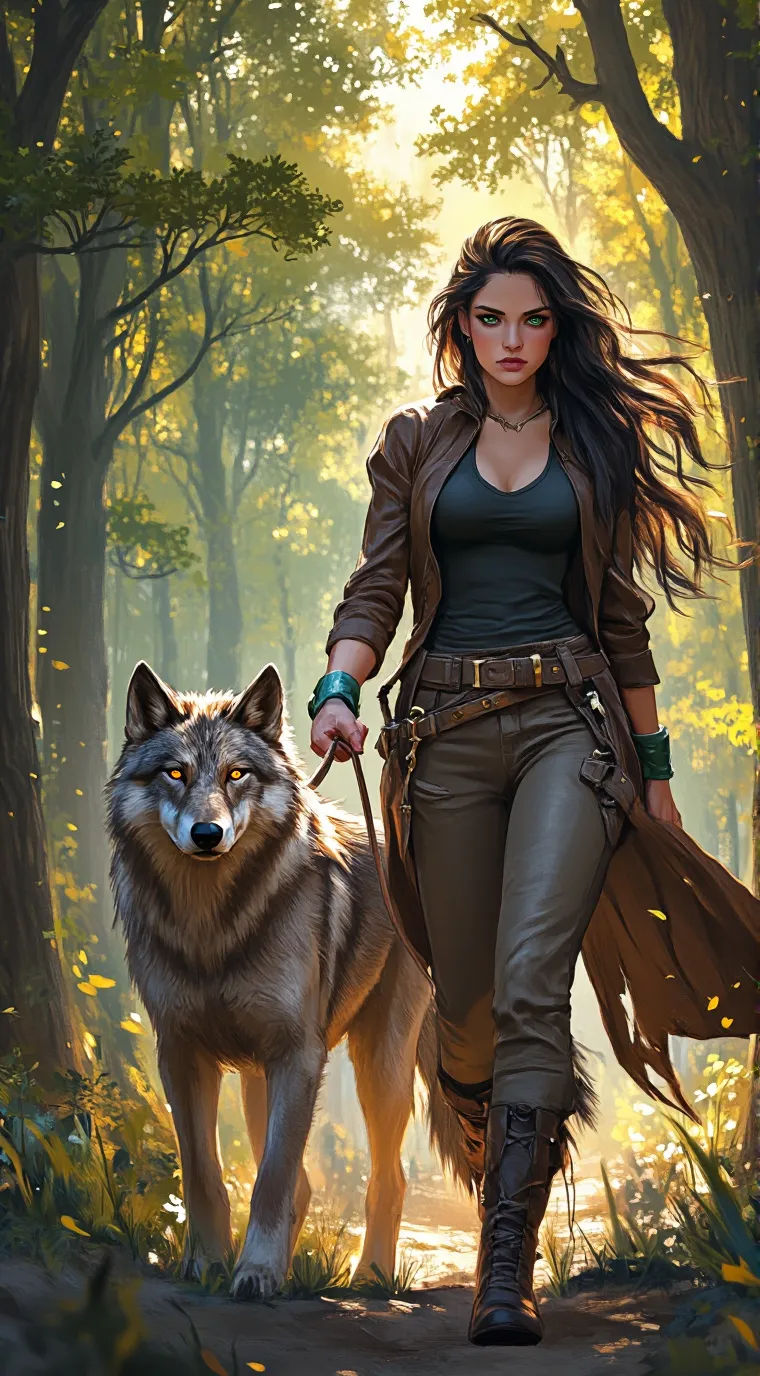 ai character: Léa background