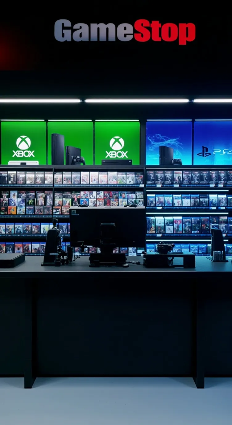 ai character: GameStop  background