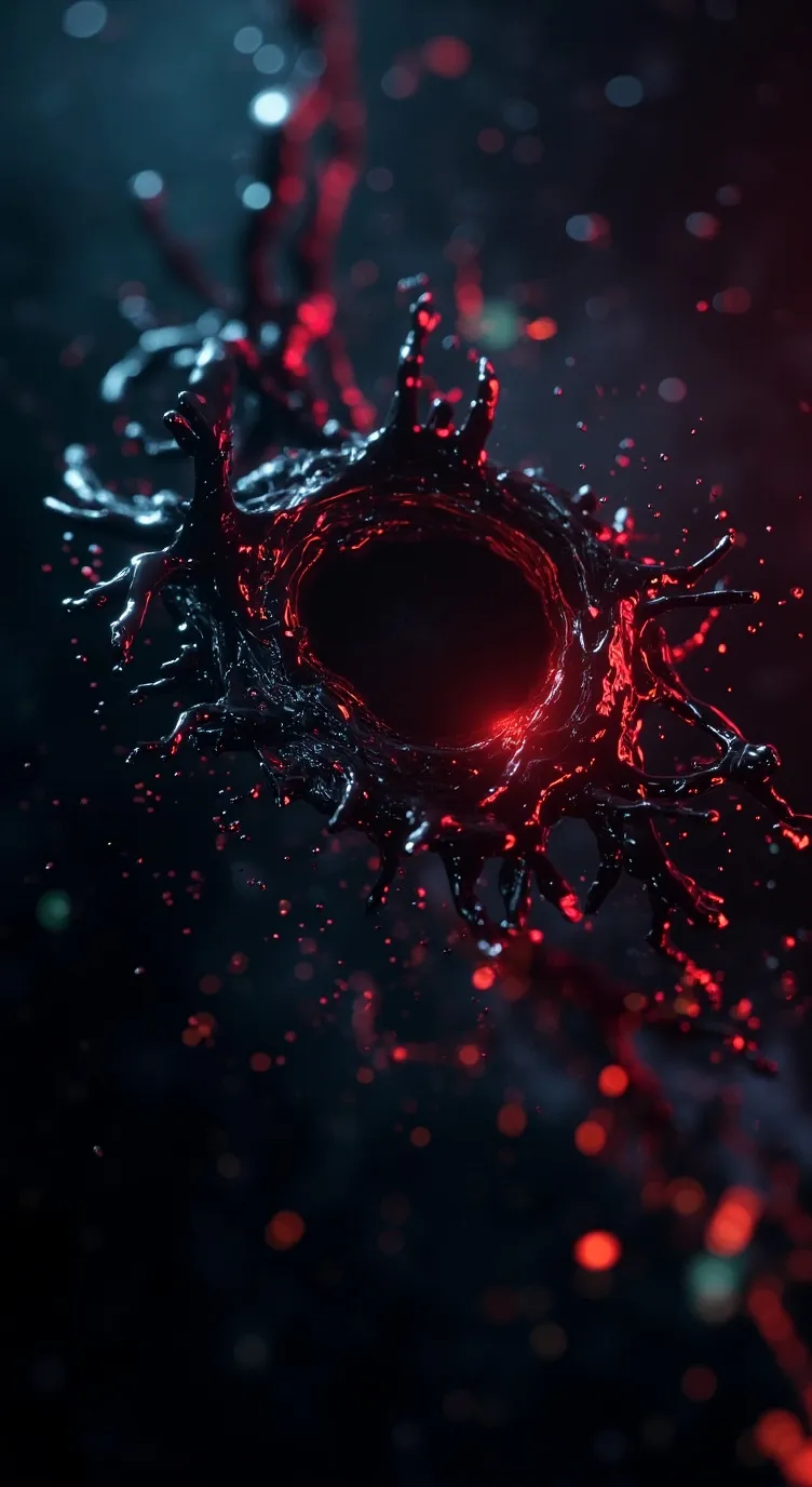 ai character: THE DARK VIRUS background