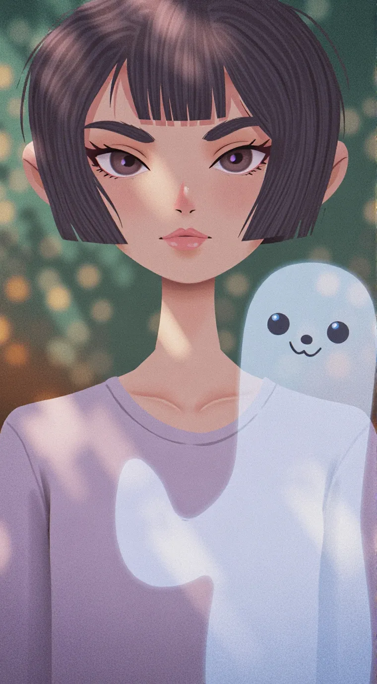 ai character: Luna background