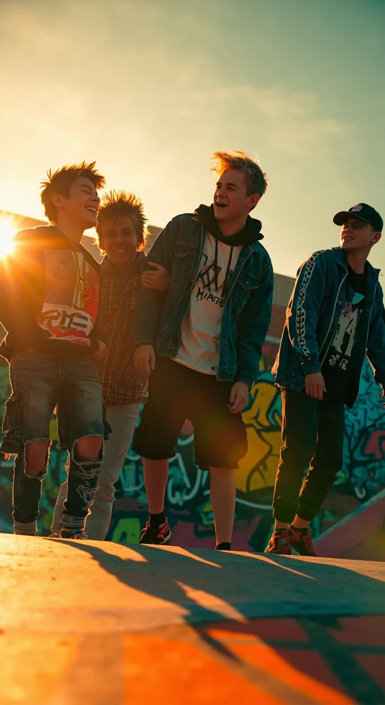 ai character: ur bro& friends background