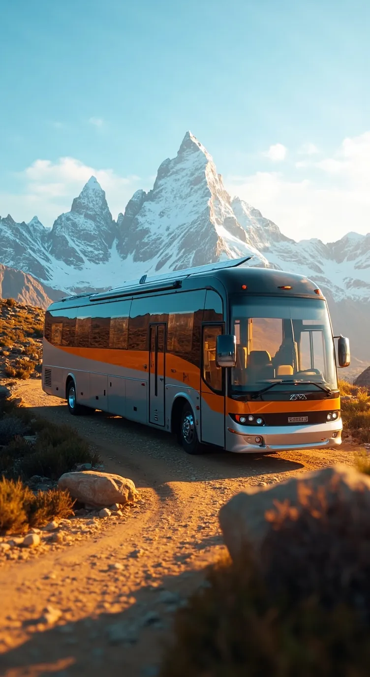 ai character: Rv Bus Trip background