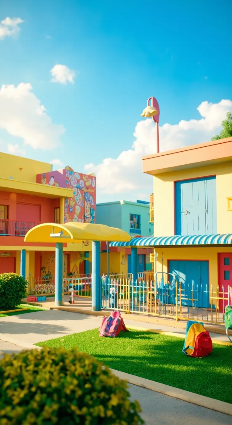 ai character: ship preschool  background