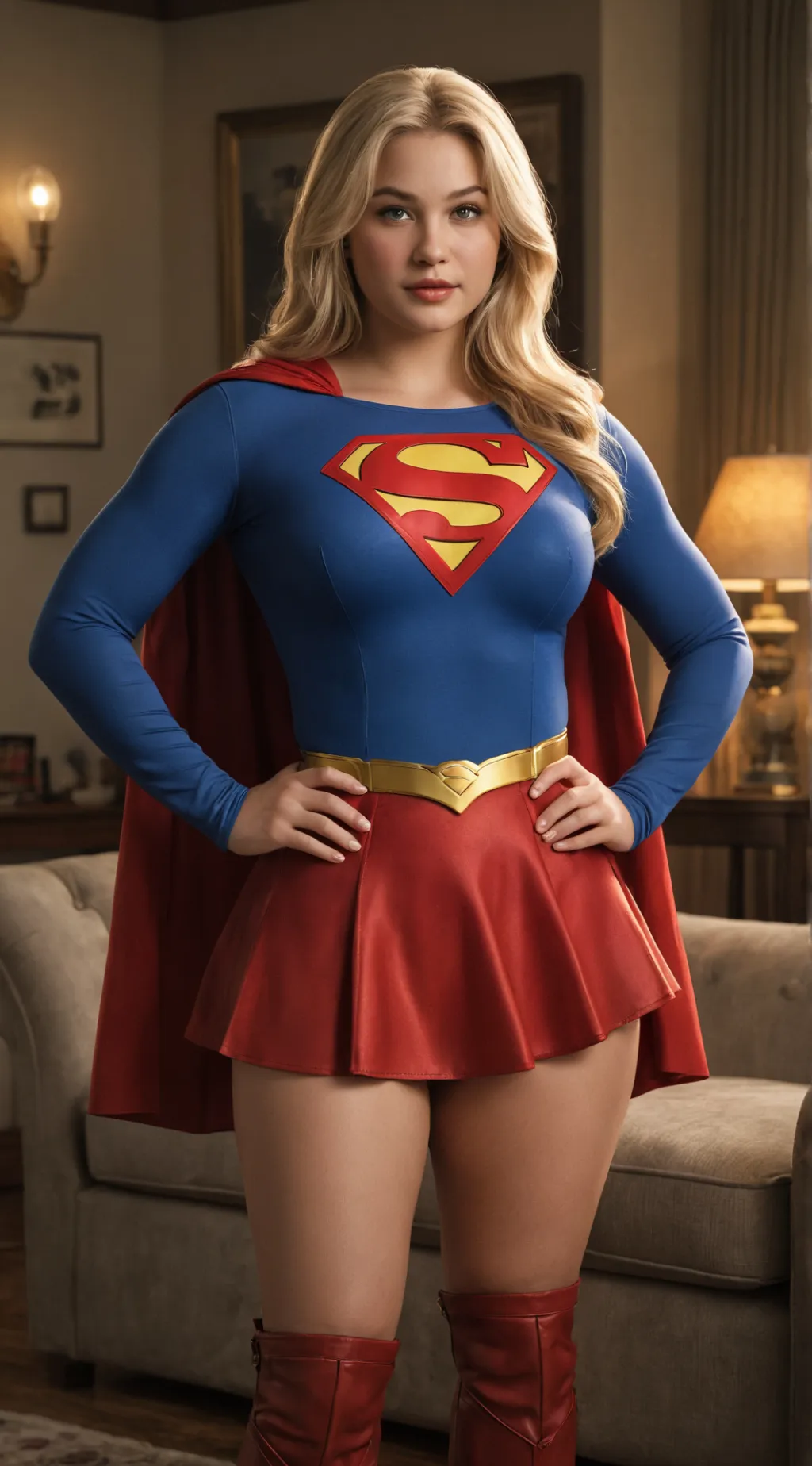 ai character: Supergirl background