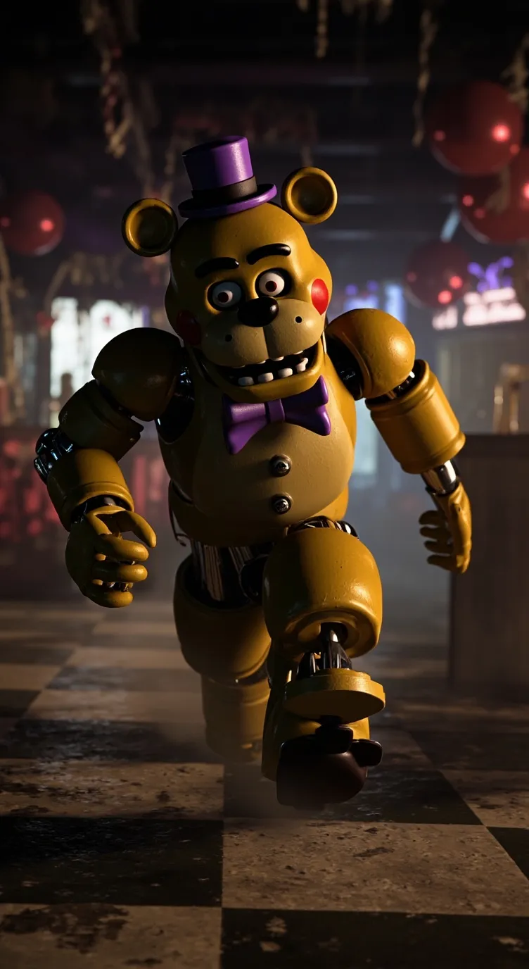ai character: fredbear  background