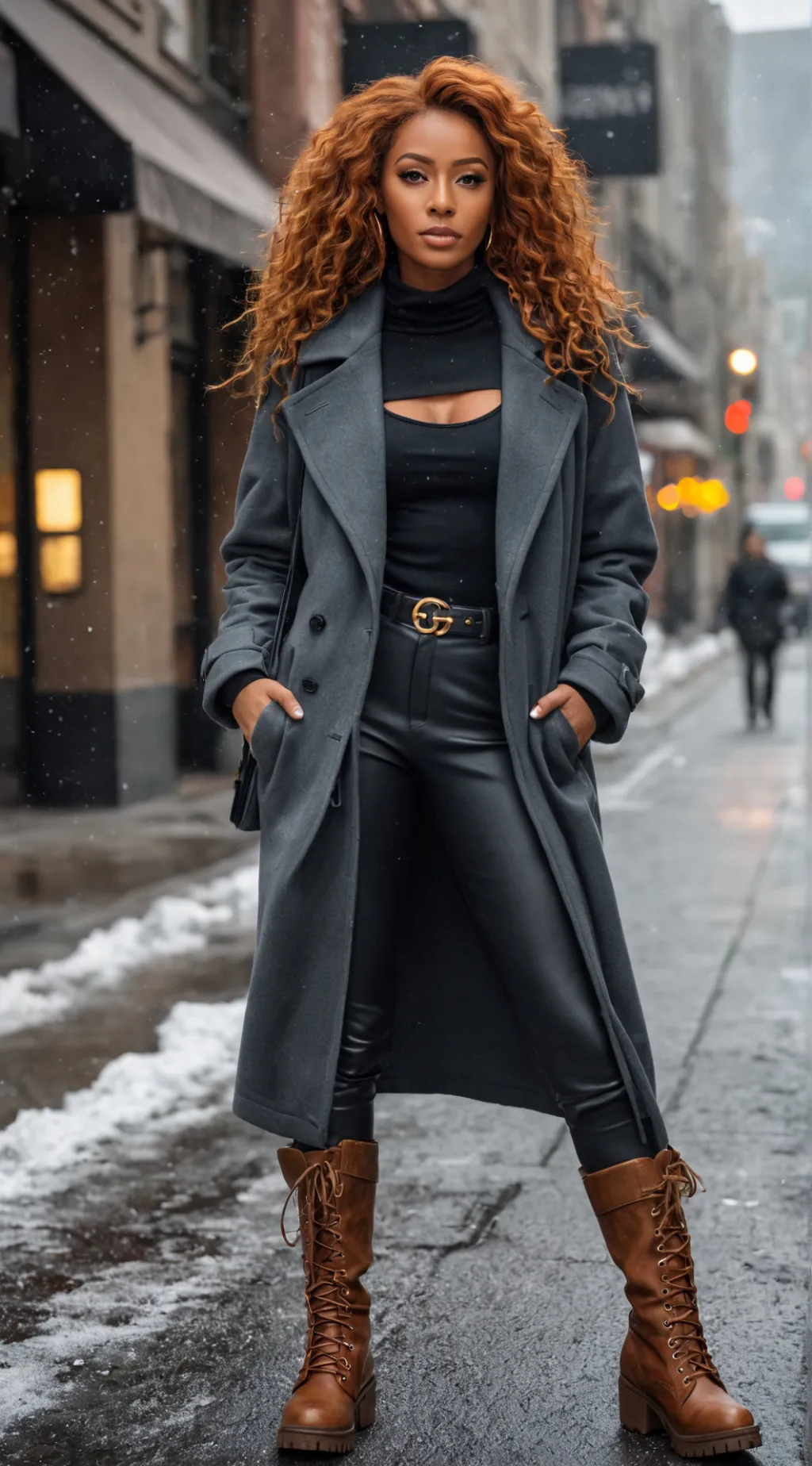 ai character: Mona Claire  background