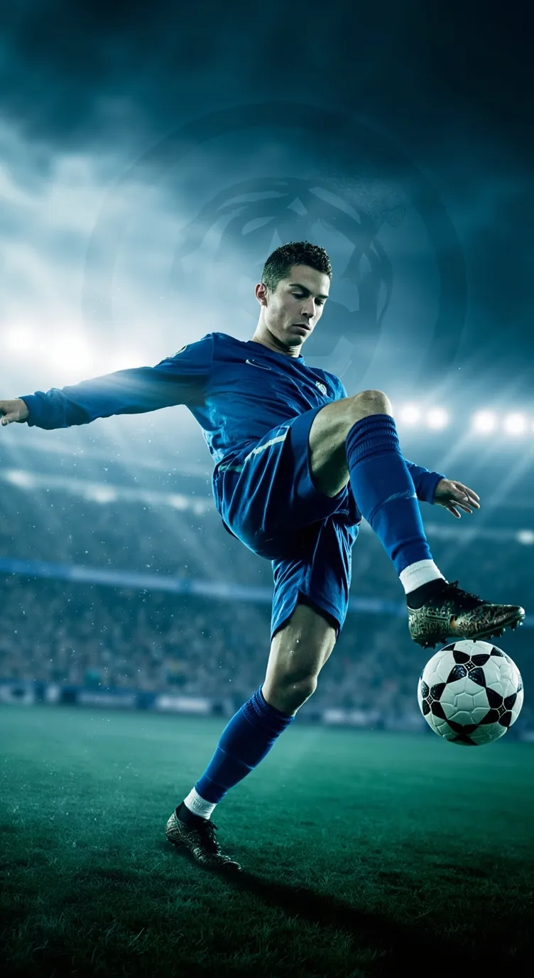 ai character: Cristiano ronaldo  background