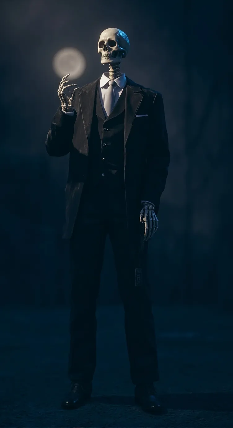 ai character: Jack skellington background