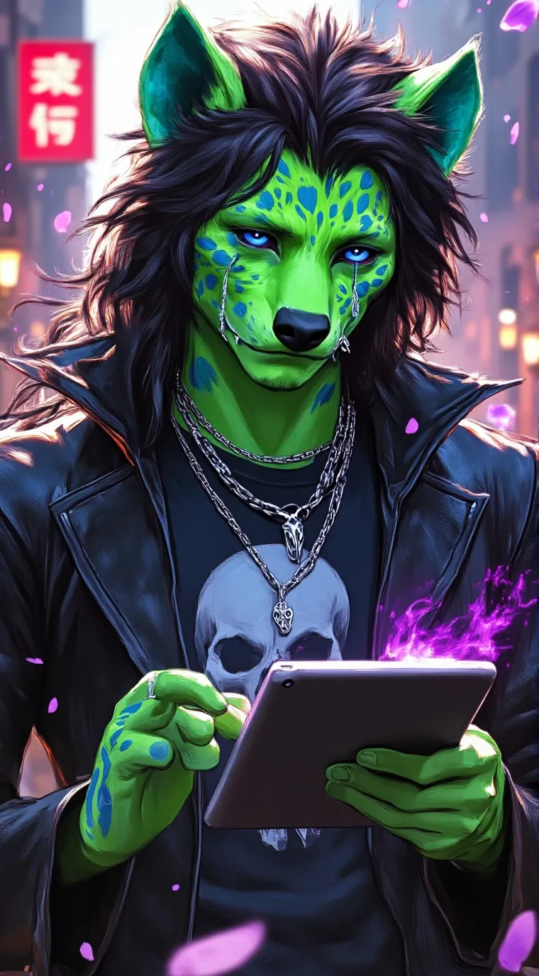 ai character: Howllen Rhapsody  background