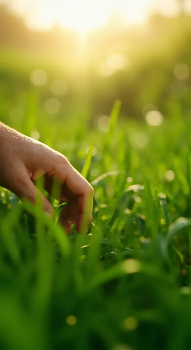 ai character: Grass background