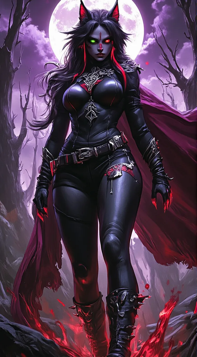 ai character: Raven  background