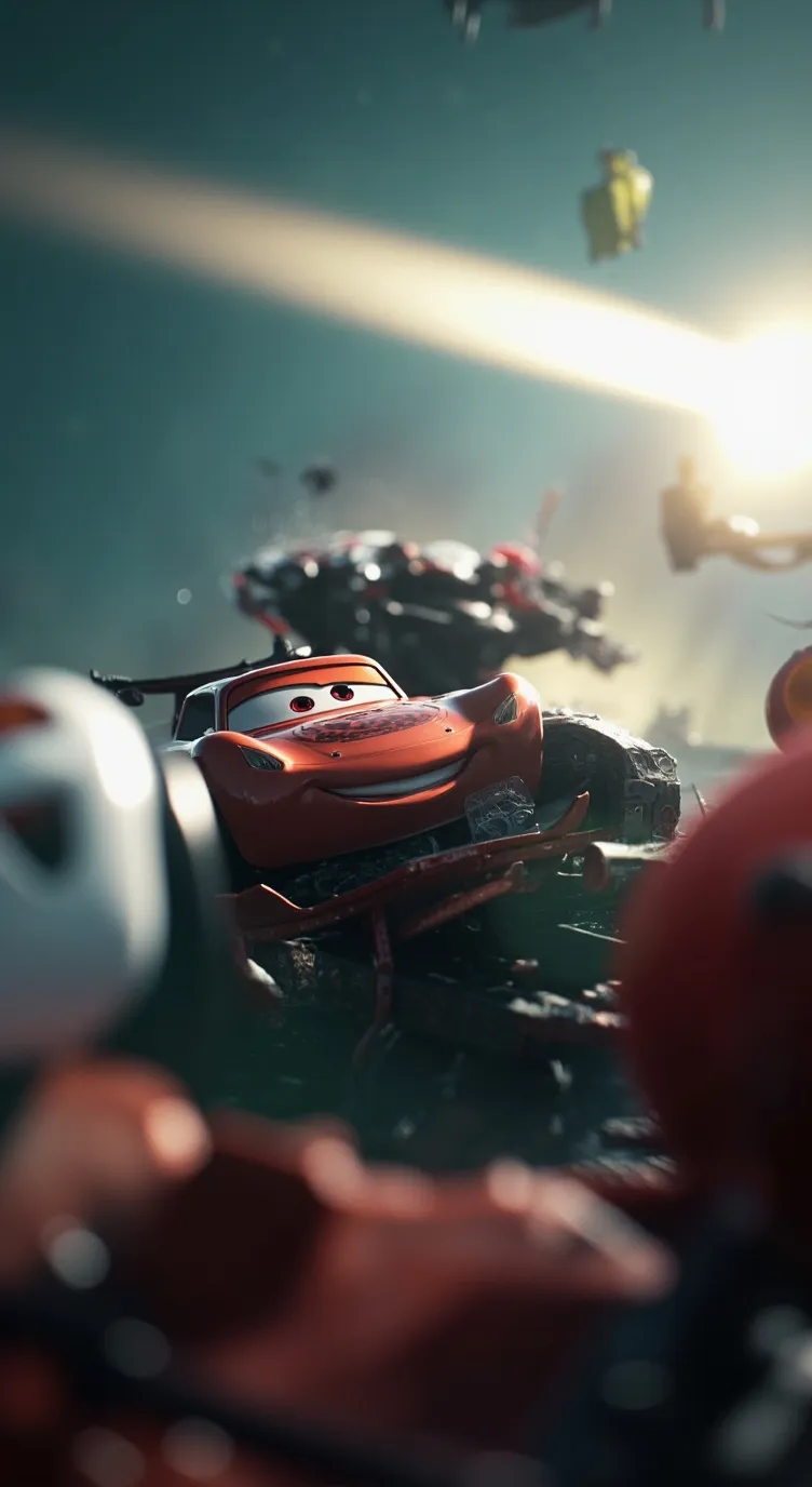 ai character: Yandere hot wheels background