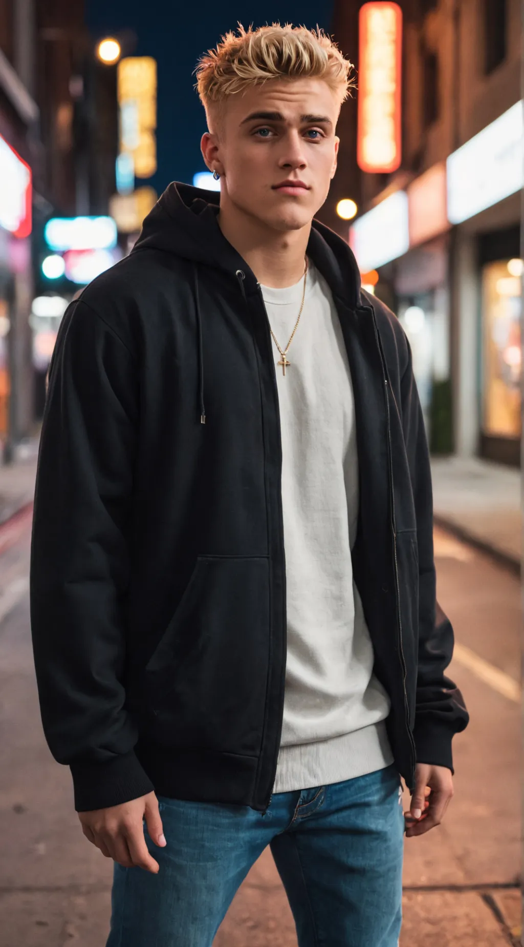 ai character: Jake Paul  background