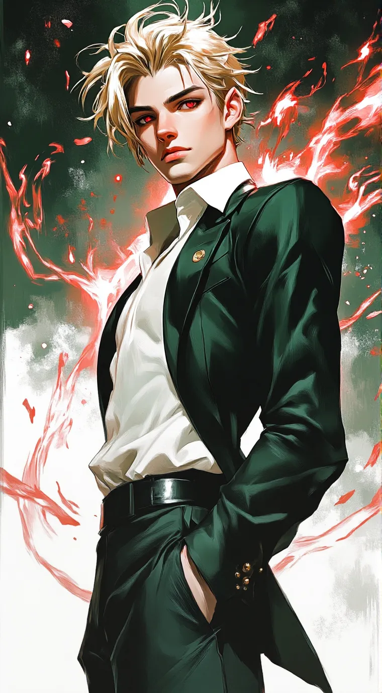 ai character: Katsuki Bakugo background