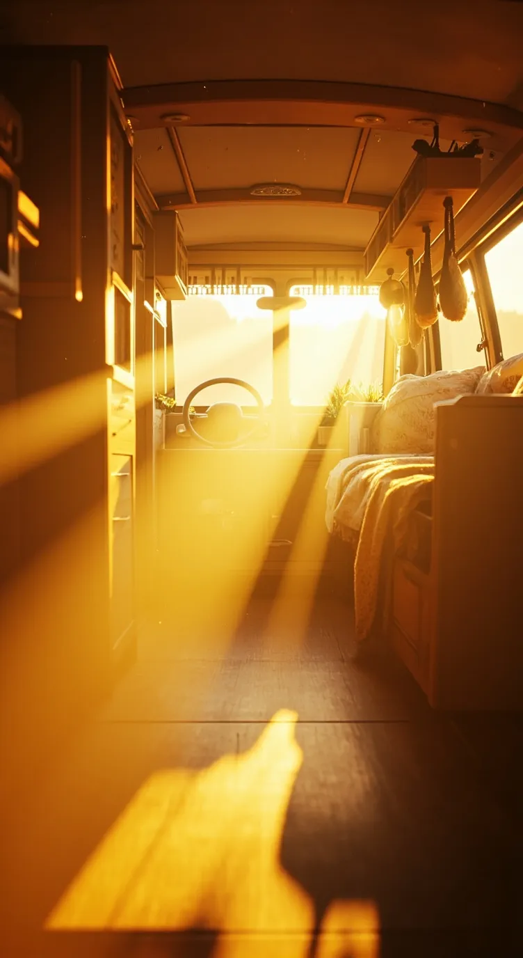 ai character: Camper van life background