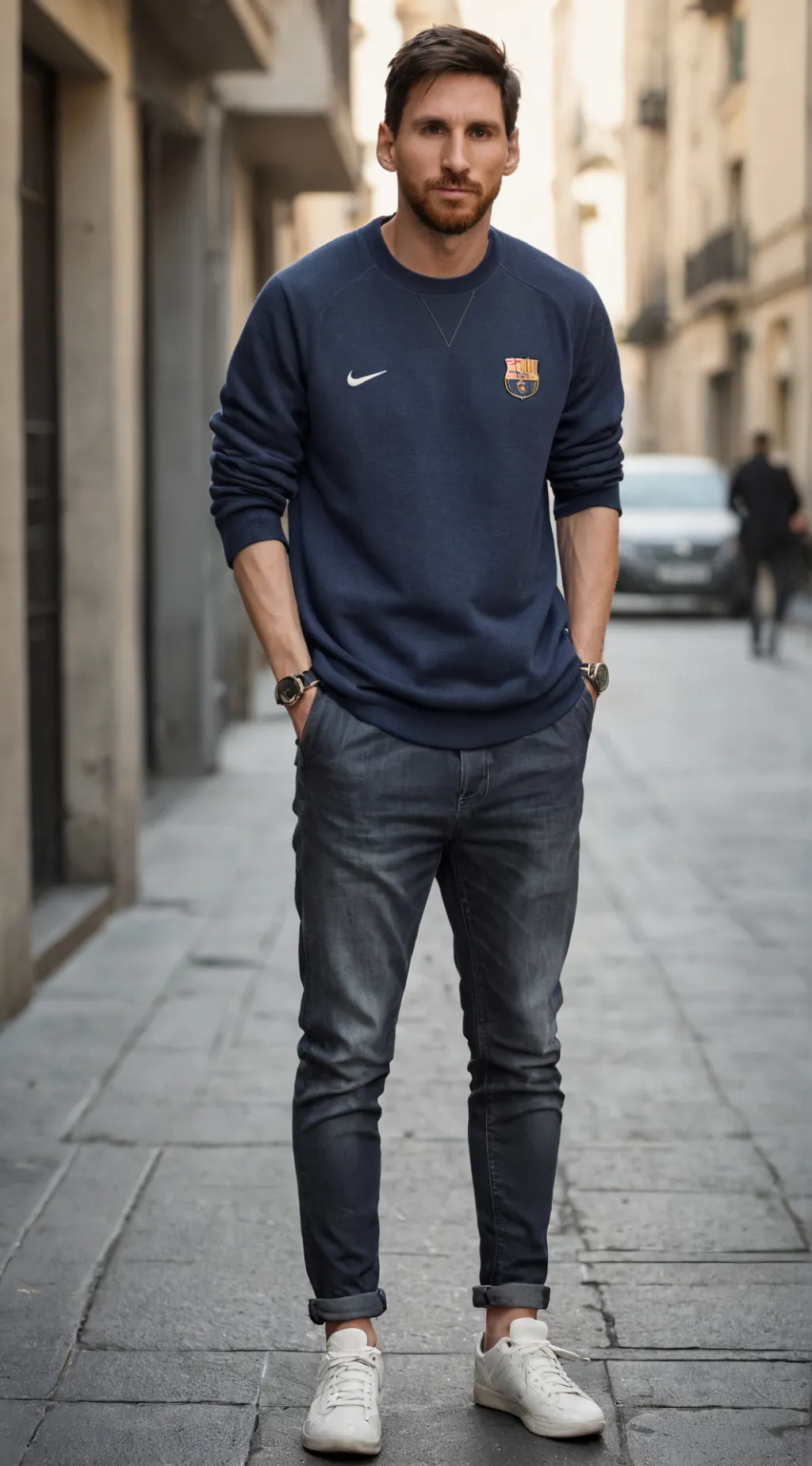 ai character: Lionel messi  background