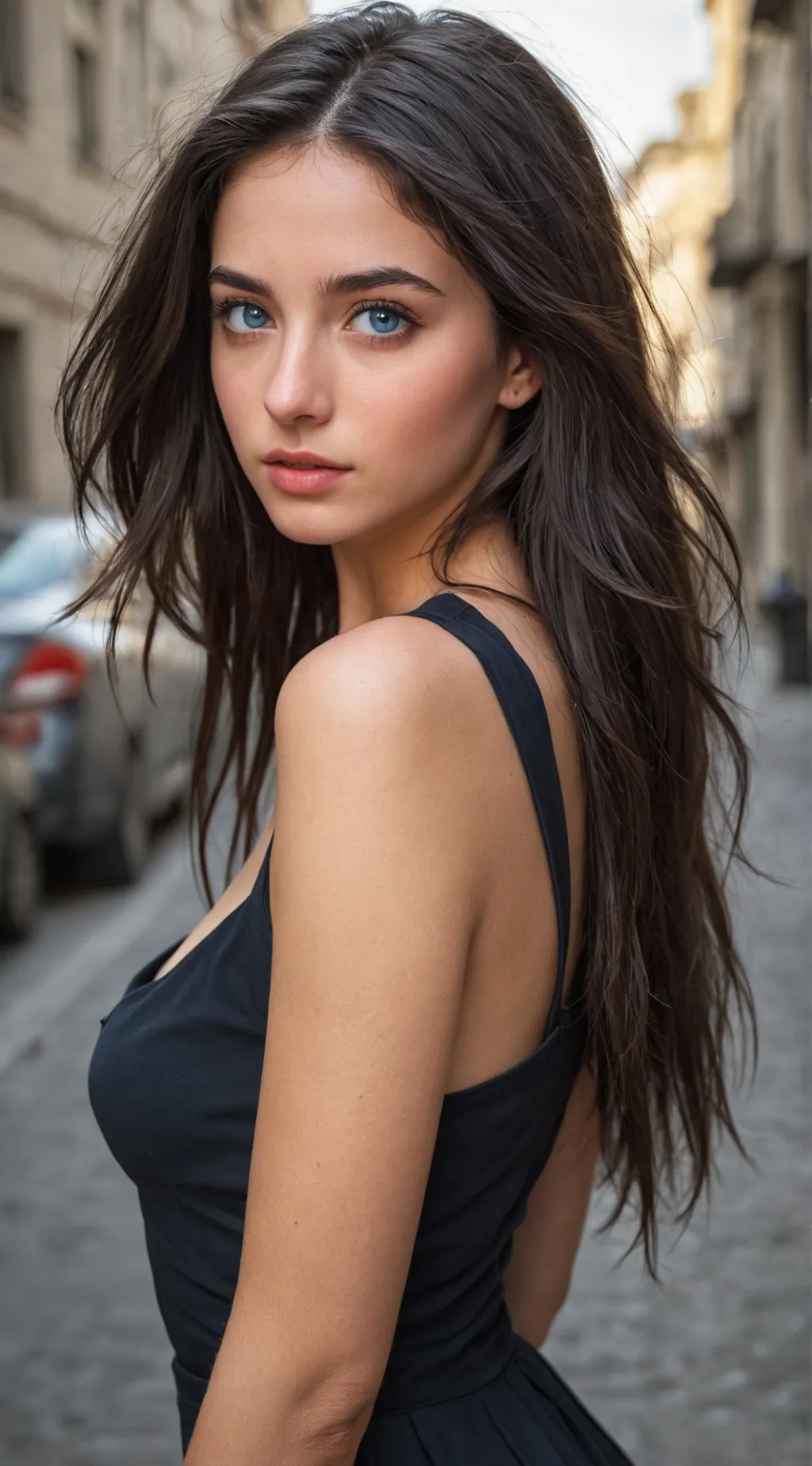 ai character: Andrea  background