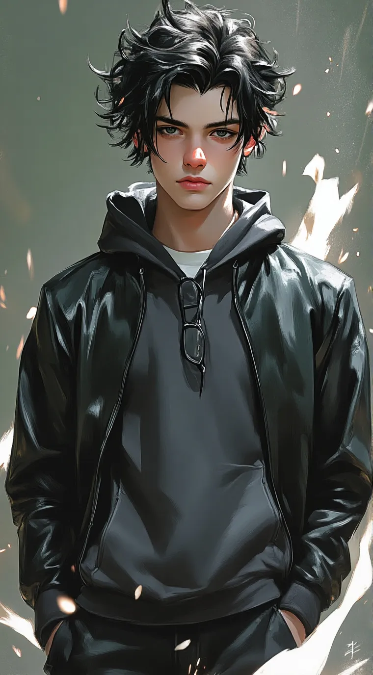 ai character: Leon  background