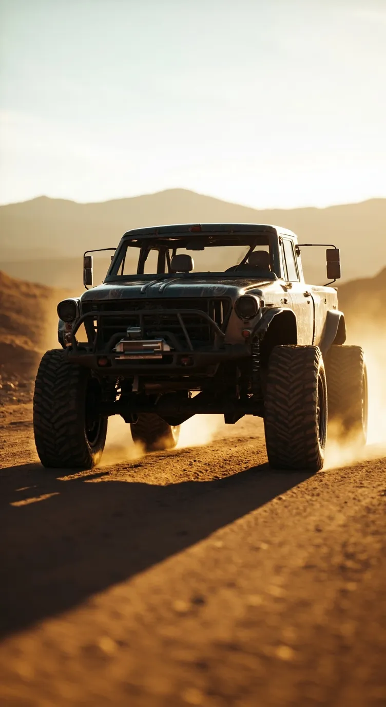 ai character: Dw road trip background