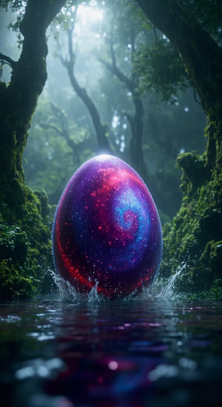 ai character: Dragon egg background