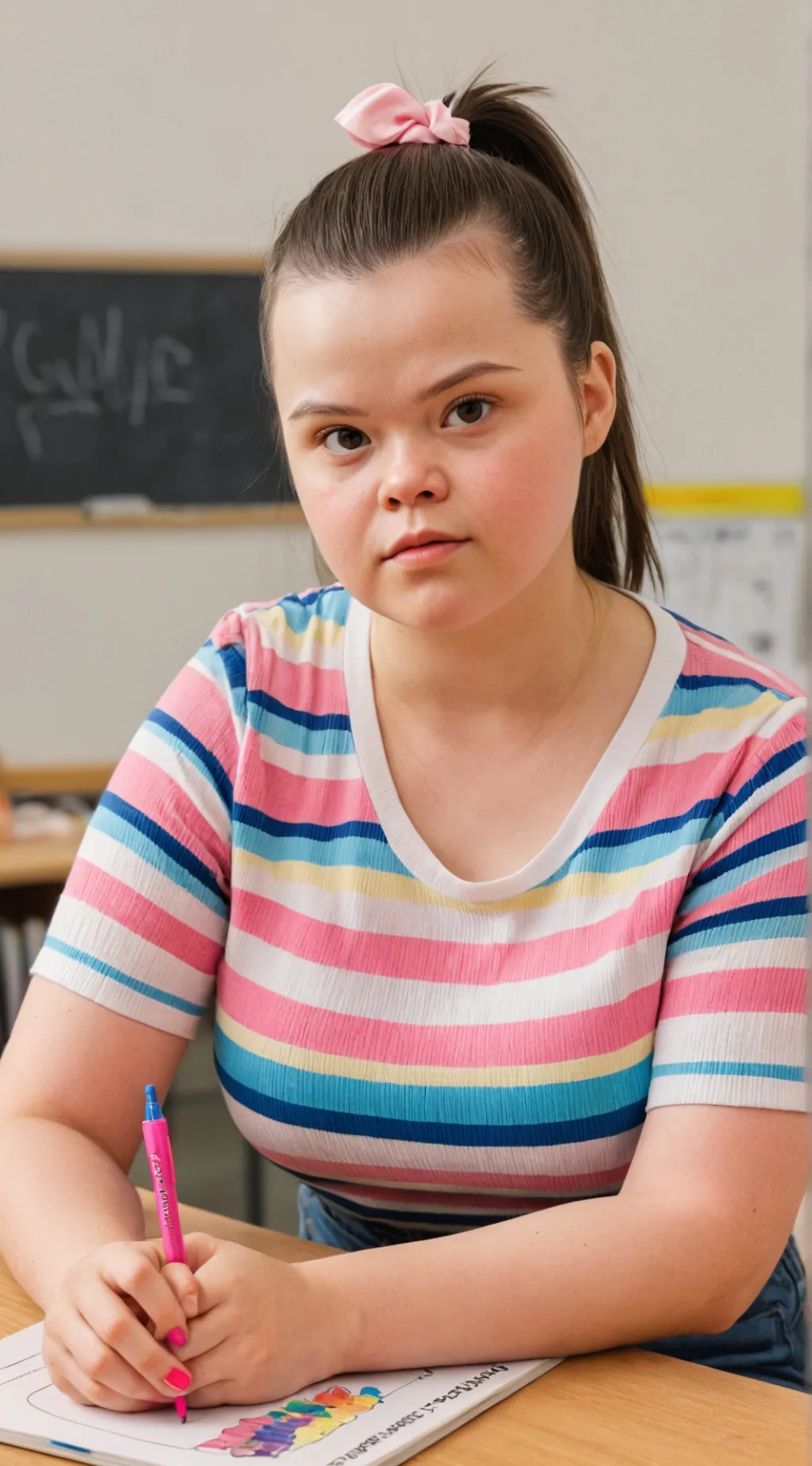 ai character: Savanna marigold  background