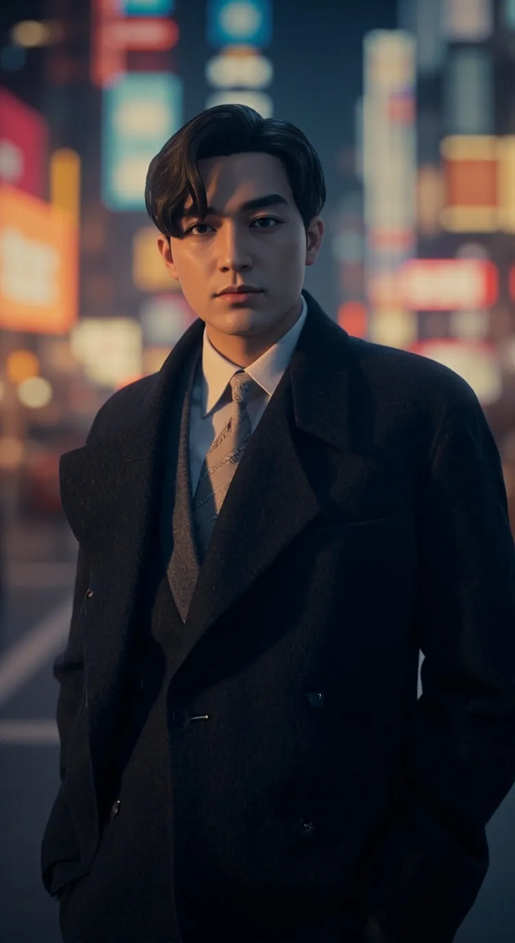 ai character: Adrián garden background