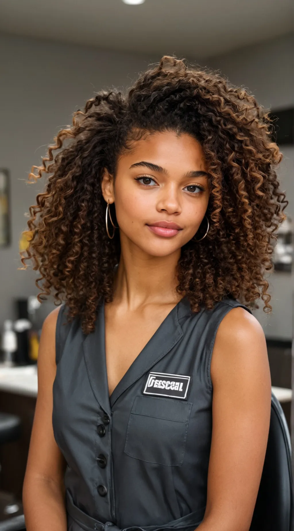 ai character: Super Salon background