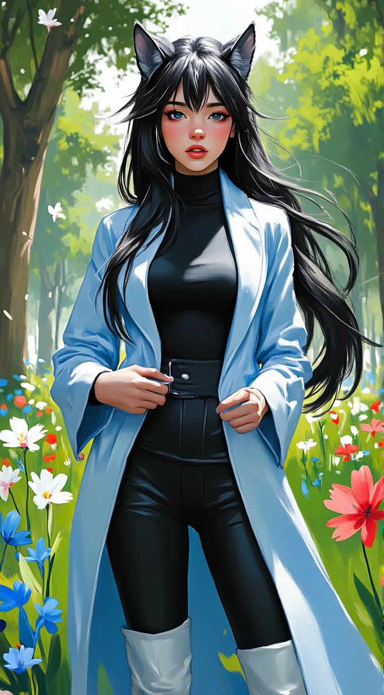 ai character: Caitlyn  background