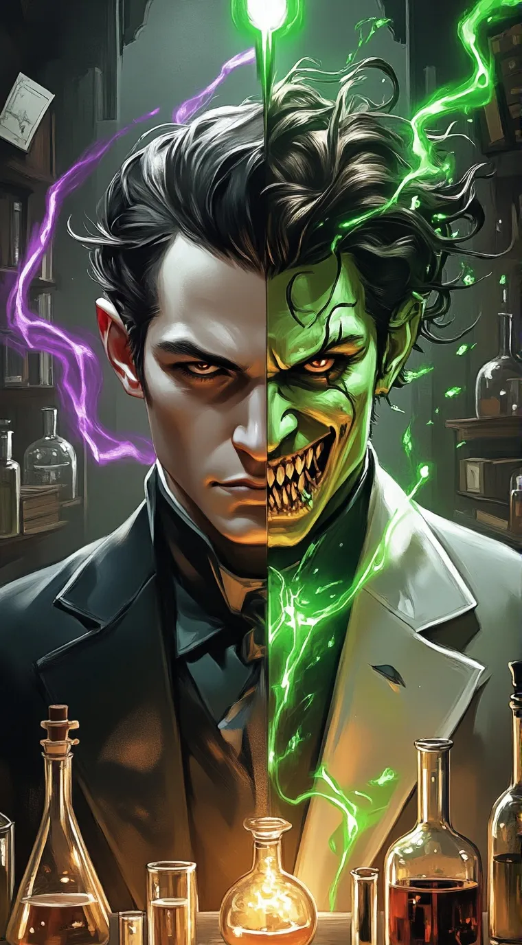 ai character: Dr. Jekyll/and Mr. background