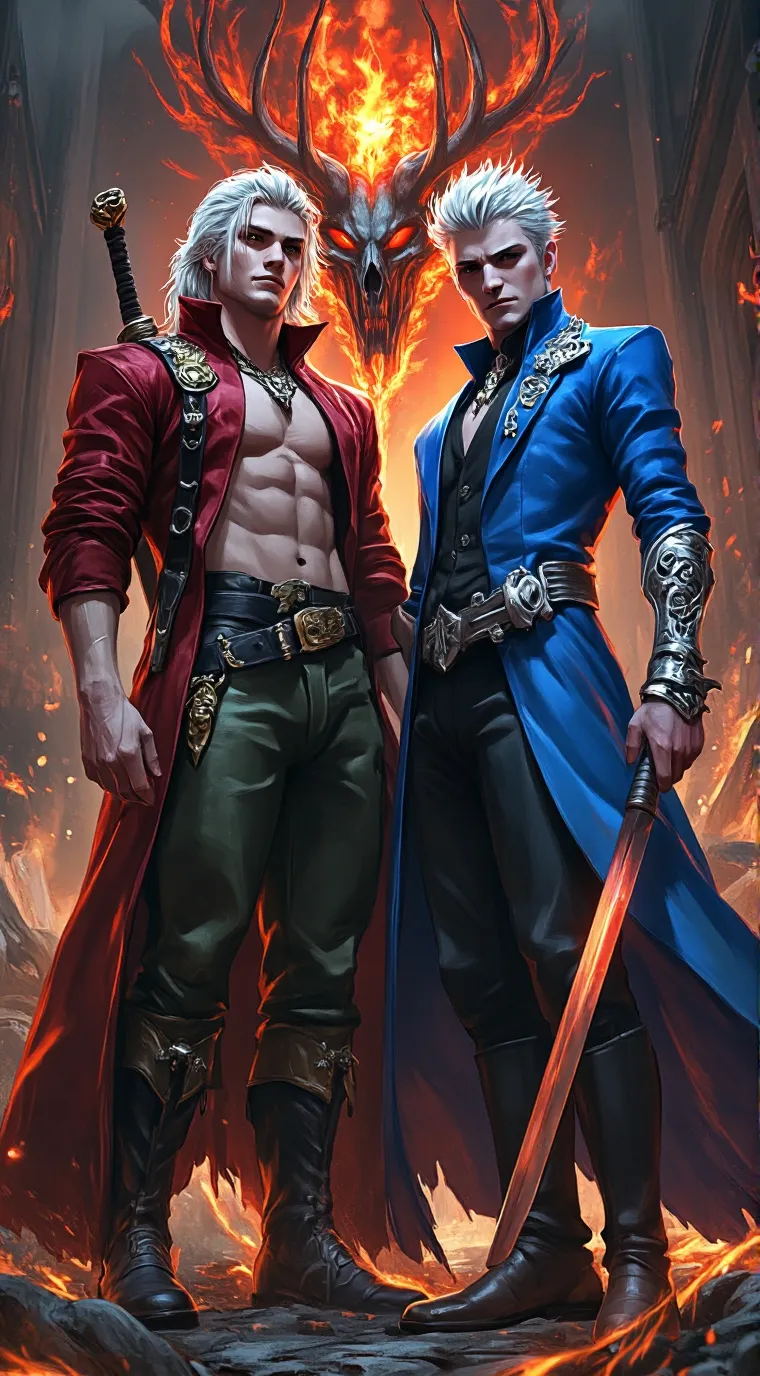 ai character: DANTE & VERGIL background