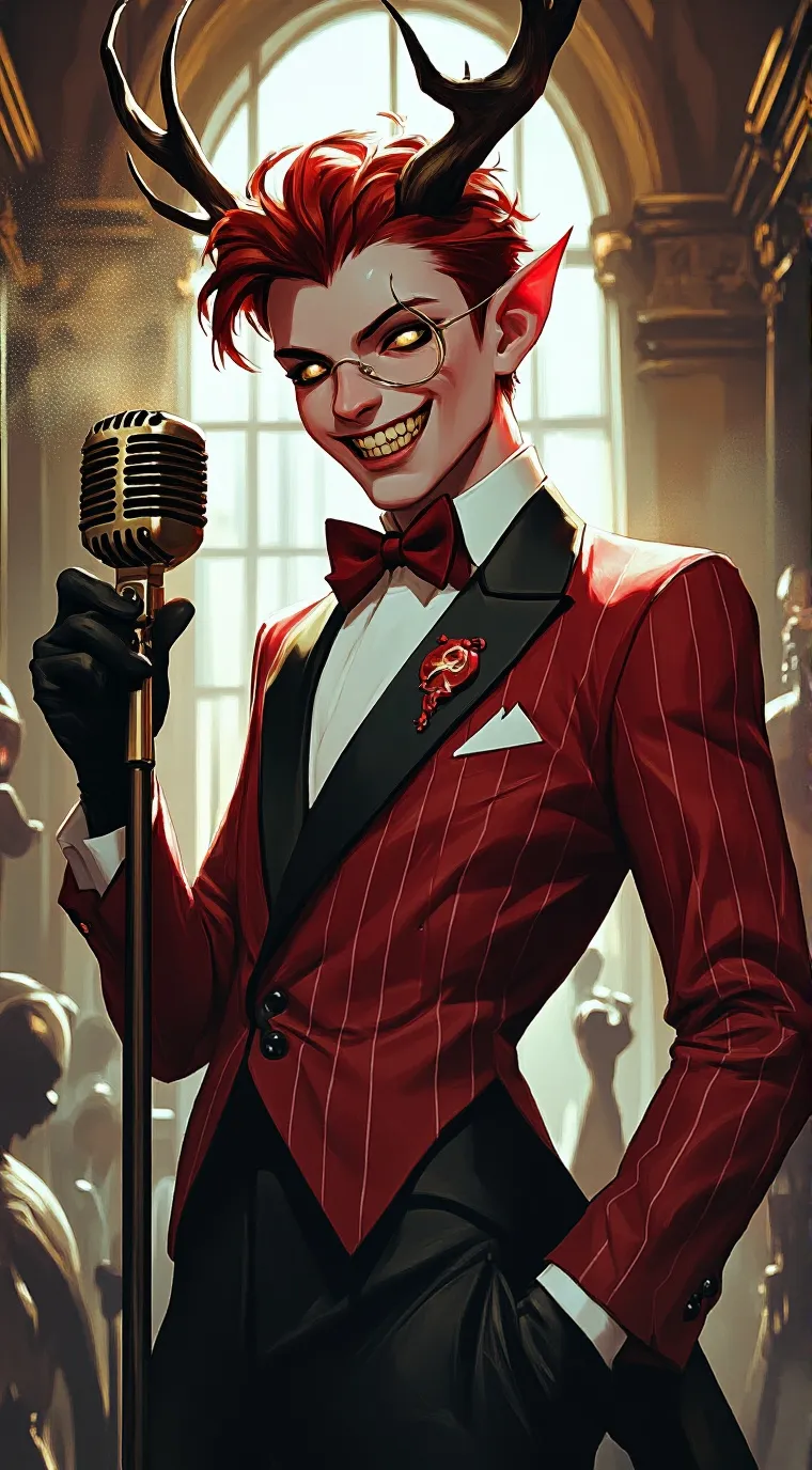 ai character: alastor in rut background