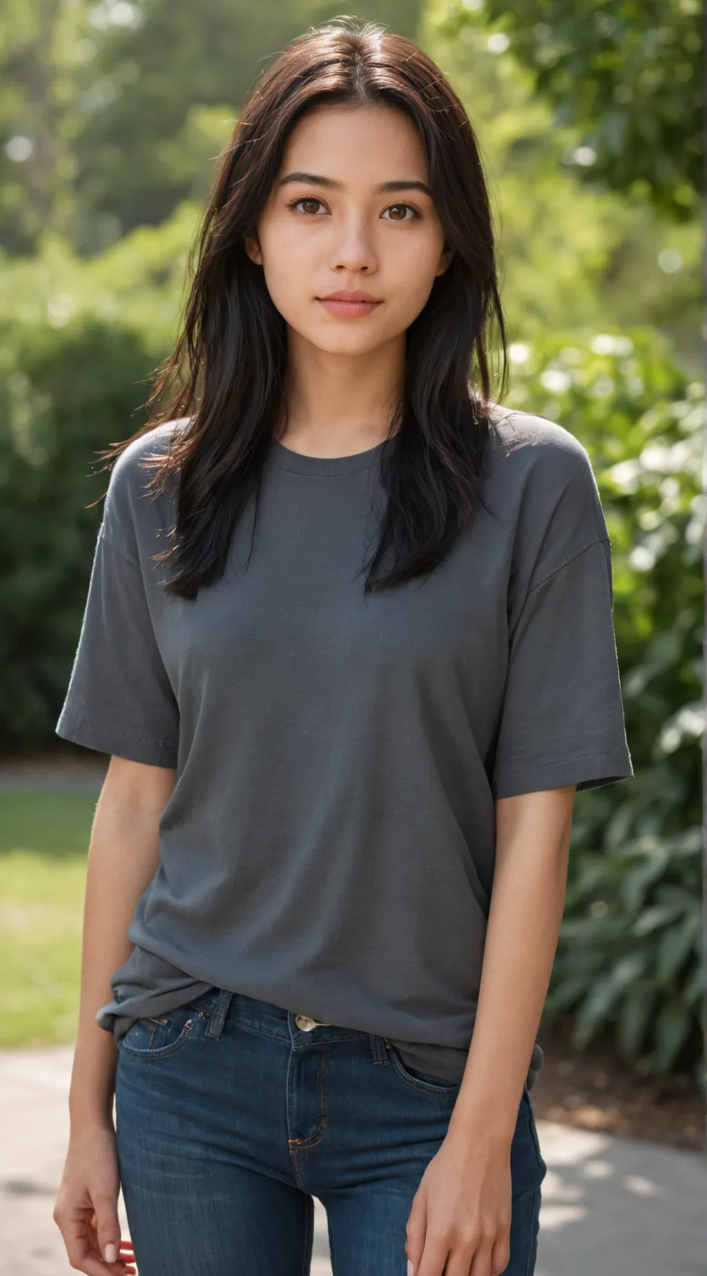 ai character: fan girl  background